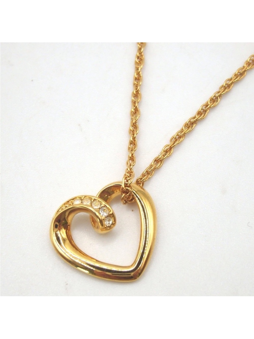 MARIO VALENTINO Heart Pendant Necklace with Crystal Accents